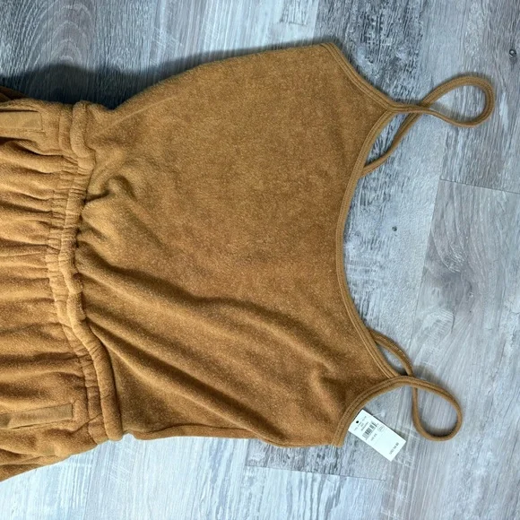 OFFLINE by Aerie Wide-Leg Jumpsuit Size XS Camel Color NWT - Picture 3 of 11